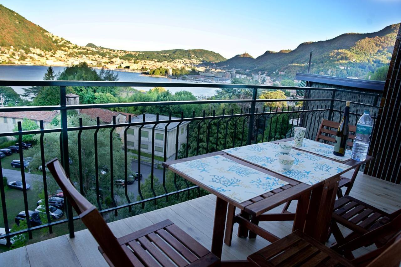The Blue - Lake / City View Modern Apt Near Villa Olmo Como Exterior photo